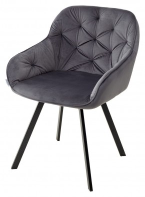 Стул GALE 360 град. поворот. BLUVEL-14 GREY, велюр/ черный каркас, М-City в Приобье - priobie.mebel24.online | фото 4