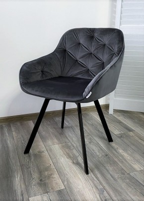 Стул GALE 360 град. поворот. BLUVEL-14 GREY, велюр/ черный каркас, М-City в Приобье - priobie.mebel24.online | фото 6