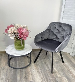 Стул GALE 360 град. поворот. BLUVEL-14 GREY, велюр/ черный каркас, М-City в Приобье - priobie.mebel24.online | фото 8