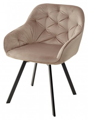 Стул GALE 360 град. поворот. BLUVEL-40 BEIGE, велюр/ черный каркас, М-City в Приобье - priobie.mebel24.online | фото 1