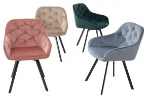 Стул GALE 360 град. поворот. BLUVEL-40 BEIGE, велюр/ черный каркас, М-City в Приобье - priobie.mebel24.online | фото 3