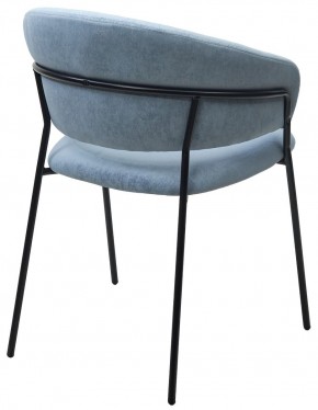 Стул ГЕММА, цвет RAIN 13 blue, велюр / черный каркас М-City в Приобье - priobie.mebel24.online | фото 9