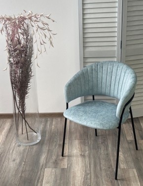 Стул ГЕММА, цвет RAIN 7 breeze, велюр / черный каркас М-City в Приобье - priobie.mebel24.online | фото 4