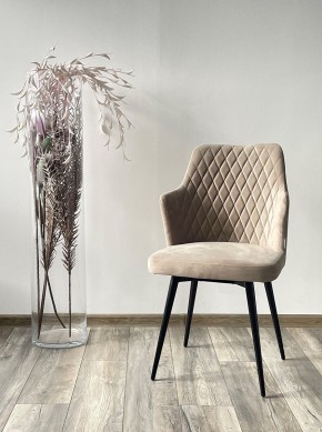Стул HERMAN 360 град. ЛАТТЕ #25, велюр / черный каркас М-City в Приобье - priobie.mebel24.online | фото 3