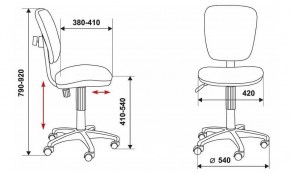 Стул компьютерный Бюрократ CH-204NX/26-28 черный в Приобье - priobie.mebel24.online | фото