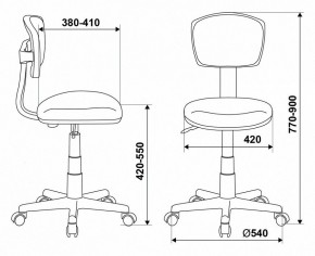 Стул компьютерный Бюрократ CH-W299/LB/TW-55 в Приобье - priobie.mebel24.online | фото 12