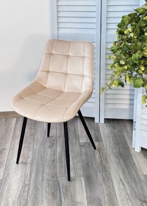 Стул MIAMI G062-03 светлый беж, велюр / черный каркас М-City в Приобье - priobie.mebel24.online | фото 5