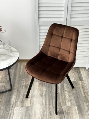 Стул ONION G062-10 шоколадный, велюр/ черный каркас М-City в Приобье - priobie.mebel24.online | фото 2