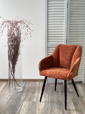 Стул REFLET 3018-09 терракотовый, шенилл / черный каркас, ®DISAUR в Приобье - priobie.mebel24.online | фото 2