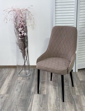 Стул ТУРИН, цвет B5 Капучино, велюр / черный каркас М-City в Приобье - priobie.mebel24.online | фото 3