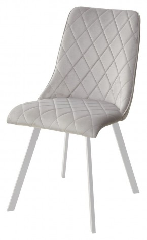 Стул TYCOON BLUVEL-03 LIGHT GREY / белый каркас М-City в Приобье - priobie.mebel24.online | фото 1