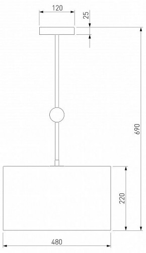 Светильник на штанге Eurosvet Brume 60174/5 латунь в Приобье - priobie.mebel24.online | фото