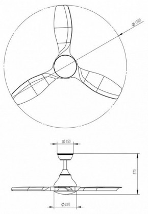 Светильник с вентилятором Sonex VIVA LED 7702/24L в Приобье - priobie.mebel24.online | фото 5