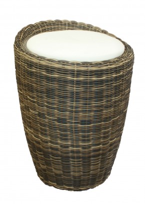 Табурет с местом для хранения LM-1100Rattan, кремовый в Приобье - priobie.mebel24.online | фото