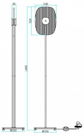 Торшер Maytoni Eclipse MOD152FL-L1BK в Приобье - priobie.mebel24.online | фото 2