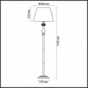 Торшер Odeon Light Gaellori 3393/1F в Приобье - priobie.mebel24.online | фото 3