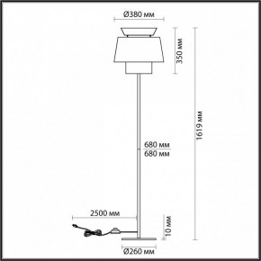 Торшер Odeon Light Kressa 4992/1F в Приобье - priobie.mebel24.online | фото 4