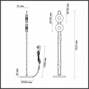 Торшер Odeon Light Magnet 5407/23FL в Приобье - priobie.mebel24.online | фото 4