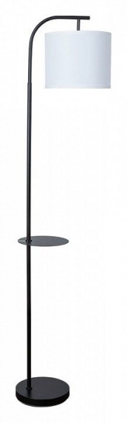 Торшер с подсветкой Arte Lamp Connor A4053PN-1BK в Приобье - priobie.mebel24.online | фото