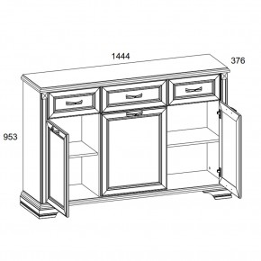 Тумба 3D3S, MONAKO, цвет Сосна винтаж/дуб анкона в Приобье - priobie.mebel24.online | фото 2