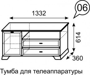 Тумба для телеаппаратуры Венеция 6 бодега в Приобье - priobie.mebel24.online | фото 3