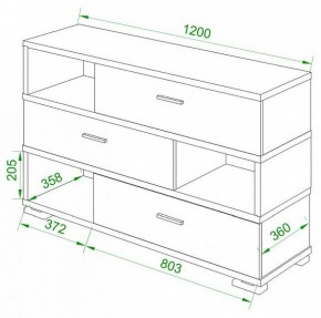 Тумба комбинированная Домино СБ-40/3-ПВК в Приобье - priobie.mebel24.online | фото 2