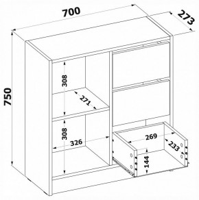 Тумба комбинированная Т-1 в Приобье - priobie.mebel24.online | фото 4