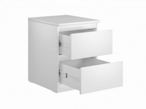Тумба МАЛЬТА с двумя выдвижными ящиками, цвет белый в Приобье - priobie.mebel24.online | фото 2