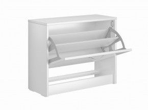 Тумба ОРИОН с одной полкой для обуви, цвет белый в Приобье - priobie.mebel24.online | фото 2