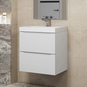 Тумба под раковину Uperwood Tanos 50 см, подвесная, белая матовая в Приобье - priobie.mebel24.online | фото