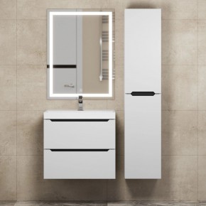Тумба под раковину Uperwood Tanos 60 см, подвесная, белая/графит в Приобье - priobie.mebel24.online | фото 13