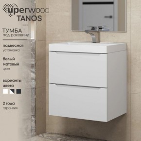 Тумба под раковину Uperwood Tanos 70 см, подвесная, белая матовая в Приобье - priobie.mebel24.online | фото 5