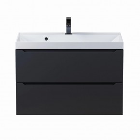 Тумба под раковину Uperwood Tanos 80 см, подвесная, черная матовая в Приобье - priobie.mebel24.online | фото 8