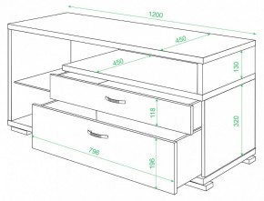 Тумба под ТВ Домино ТК-10М в Приобье - priobie.mebel24.online | фото 2