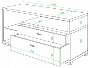 Тумба под ТВ Домино ТК-10М в Приобье - priobie.mebel24.online | фото 2