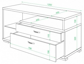 Тумба под ТВ ТК-10 М в Приобье - priobie.mebel24.online | фото 2