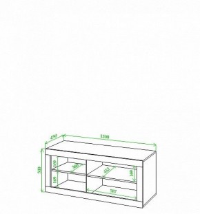 Тумба под ТВ Toivo Кон120 в Приобье - priobie.mebel24.online | фото 2