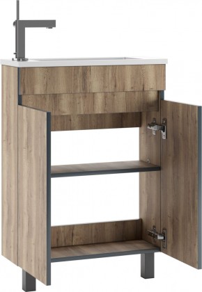 Тумба под умывальник "Modul 60"Dolche Dark без ящика Домино (DD5403T) в Приобье - priobie.mebel24.online | фото 3