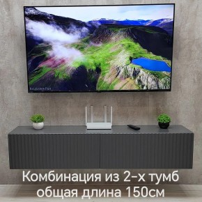 Тумба подвесная под ТВ LINES MTV1-MA 750 Темно-серый (Графит-M 10.1.25) в Приобье - priobie.mebel24.online | фото 10