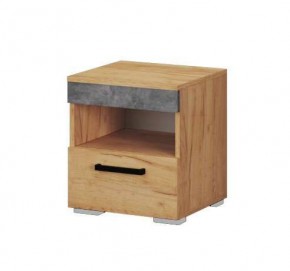 Тумба прикроватная Адель дуб крафт золотой/ателье светлое в Приобье - priobie.mebel24.online | фото