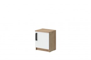 Тумба прикроватная Эконом (Дуб крафт золотой/Белый текстурный) в Приобье - priobie.mebel24.online | фото 1