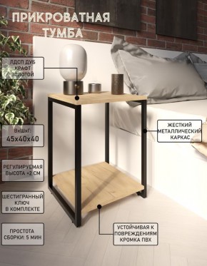 Тумба прикроватная "Лофт" (Лф.Т-2) в Приобье - priobie.mebel24.online | фото 4