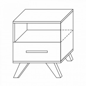 Тумба прикроватная Вега Скандинавия в Приобье - priobie.mebel24.online | фото 8