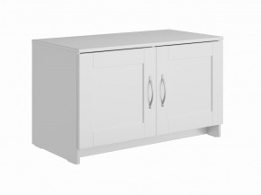 Тумба СИРИУС двухдверная низкая, цвет белый в Приобье - priobie.mebel24.online | фото
