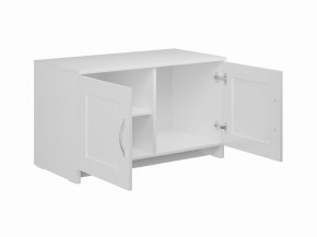 Тумба СИРИУС двухдверная низкая, цвет белый в Приобье - priobie.mebel24.online | фото 2