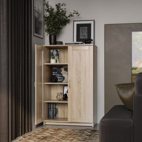 Тумба СИРИУС двухдверная высокая, цвет Дуб Сонома в Приобье - priobie.mebel24.online | фото 4