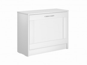 Тумба СИРИУС с откидной полкой для обуви, цвет белый в Приобье - priobie.mebel24.online | фото