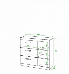 Тумба Toivo Км100 в Приобье - priobie.mebel24.online | фото 2