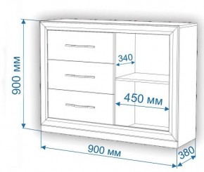 Тумба-витрина Нобиле Км-120/38 ФС в Приобье - priobie.mebel24.online | фото 2