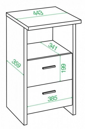 Тумбочка Домино Лайт ТЯЛ в Приобье - priobie.mebel24.online | фото 3